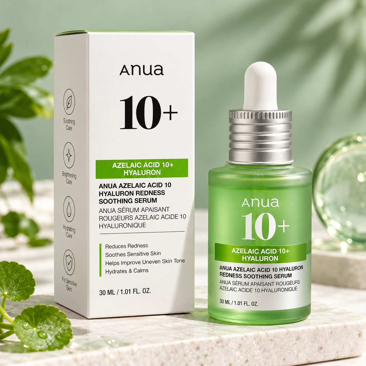 Anua Azelaic Acid 10% Hyaluron Redness Soothing Serum
