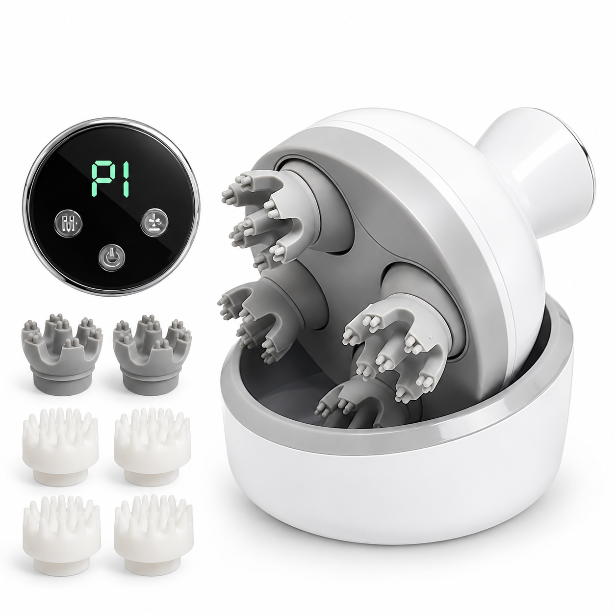 Electric Scalp Massager with Multiple Massage Heads